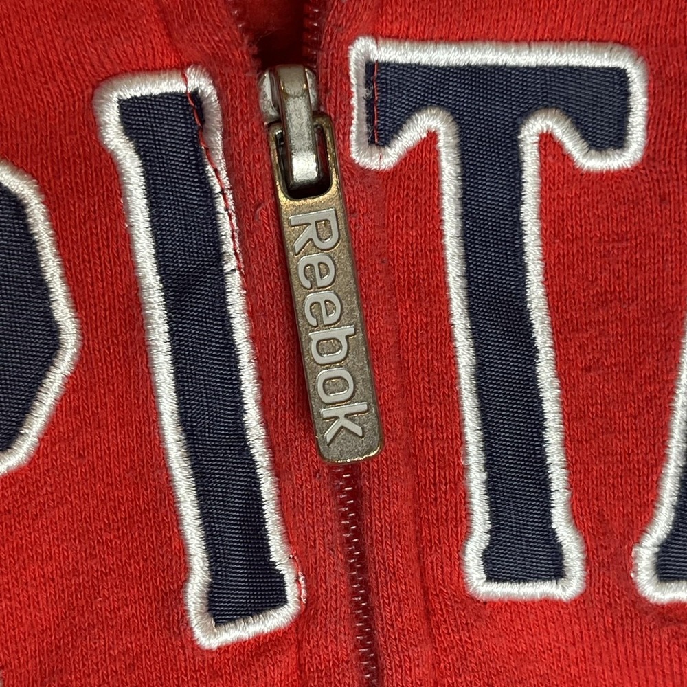 Reebok Washington Capitals NHL Face Off Collection Full Zip Hoodie Red Mens M - Picture 9 of 12